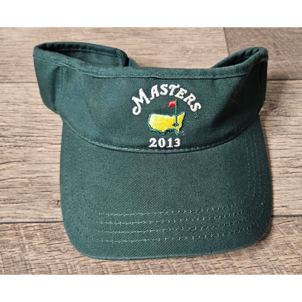 MASTERS 2013 Embroidered Logo Visor Green Golf Adjustable Hat Cap